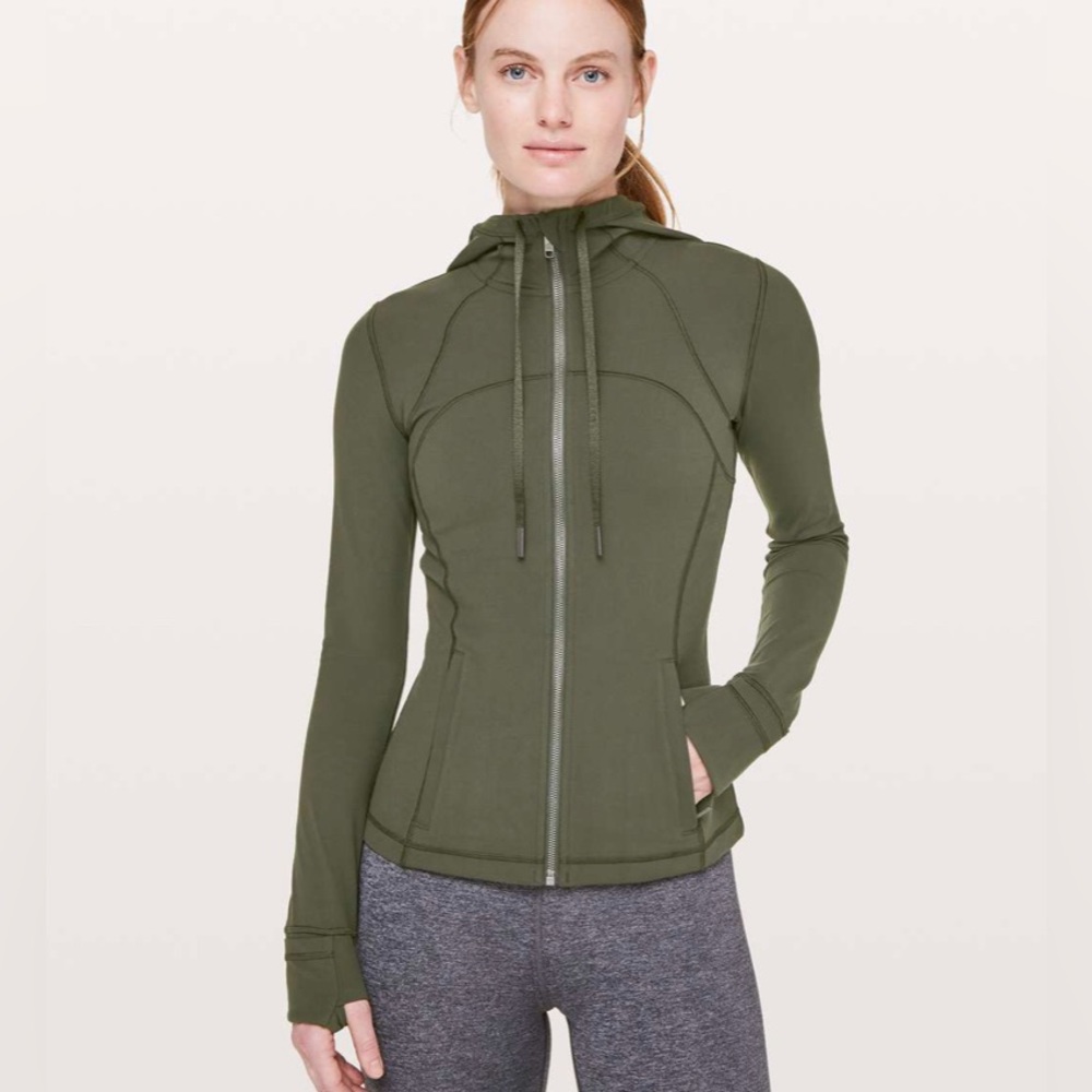 Lululemon Hooded Align Jacket- Army Green